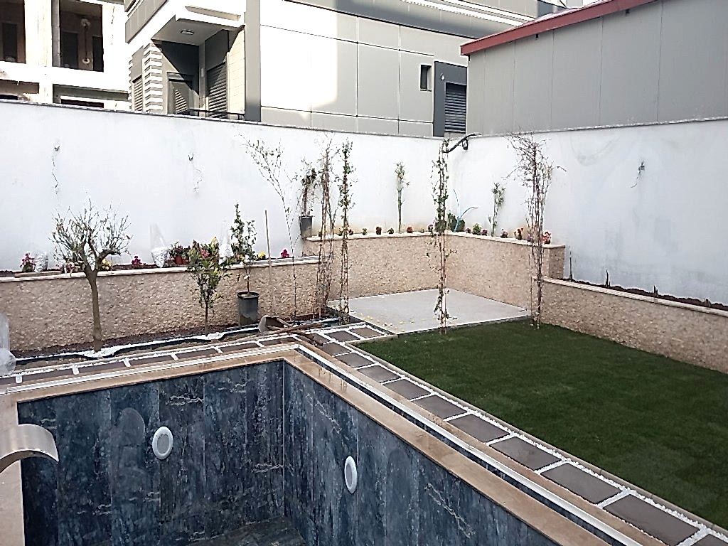 M.GÖRÜCÜ villa bahçesi peyzaj -düzenleme uygulaması